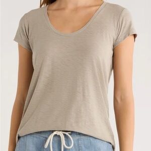James Perse Light Tan Short Sleeve Tee Size 0
